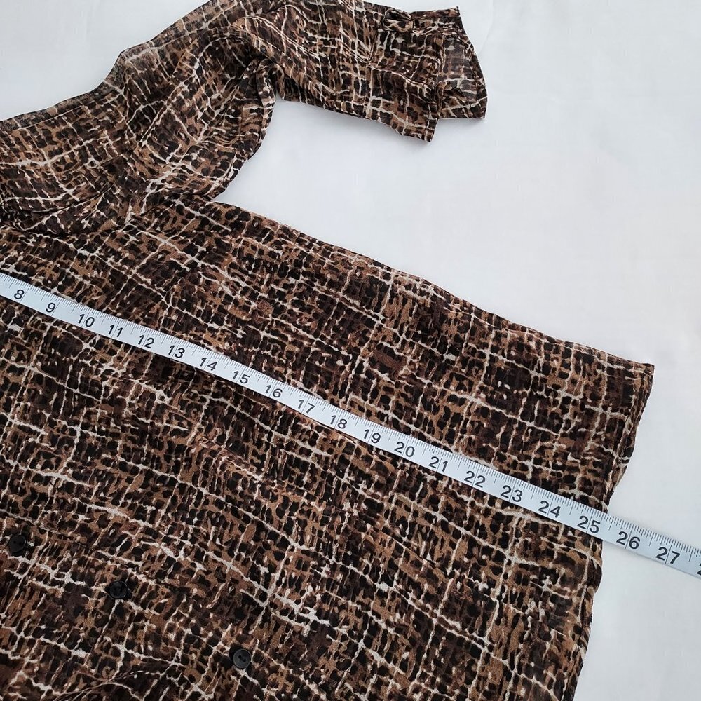 Jm Collection Size 18 Button Down Long Sleeve Blo… - image 6